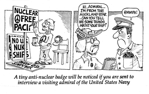 a tiny antinuclear badge